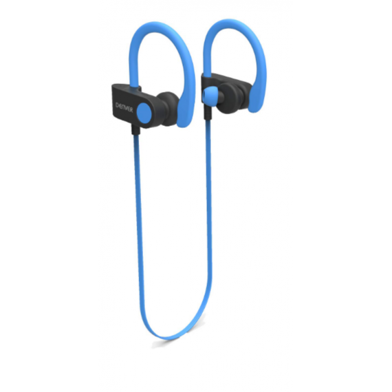 Auriculares Deportivos Denver Bluetooth BTE-110 con Micrófono y Batería de más de 3 Horas, Azules