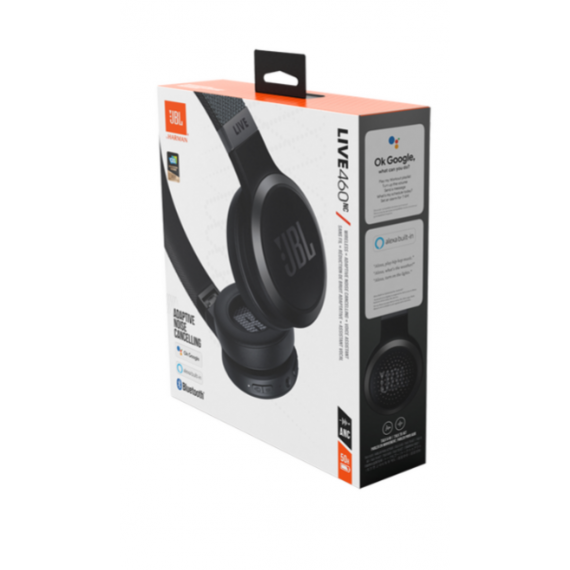 Auriculares Bluetooth JBL Live 460NC con Cancelación de Ruido (Negro)