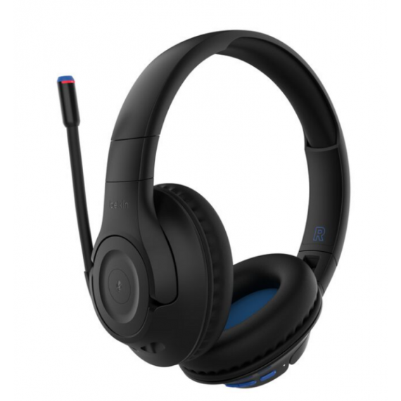 Auriculares de Diadema Inalámbricos Belkin SoundForm Inspire para Niños con Micrófono y Cancelación de Ruido (AUD006BTBLK)