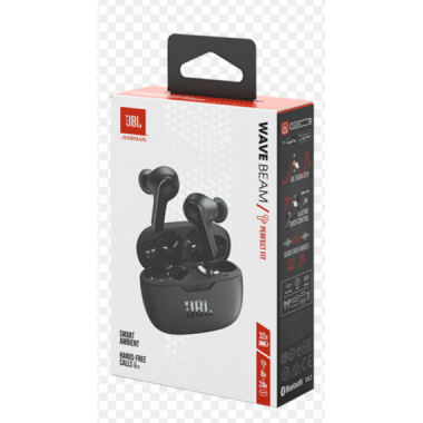 Auriculares JBL Wave Beam True Wireless Bluetooth Negros
