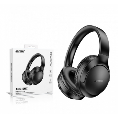 Auriculares Inal&aacute;mbricos Accetel EPW880B ANC+ENC con Cancelaci&oacute;n Activa de Ruido y Micr&oacute;fono Negro