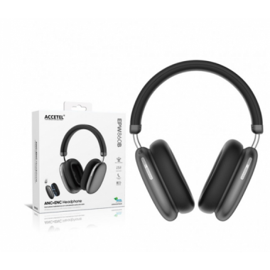 Auriculares Inal&aacute;mbricos Accetel ANC+ENC con Cancelaci&oacute;n de Ruido y Micr&oacute;fono Negro EPW860B