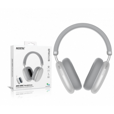Auriculares Inal&aacute;mbricos Accetel EPW860S ANC+ENC con Cancelaci&oacute;n de Ruido Activa y Micr&oacute;fono (Blanco)