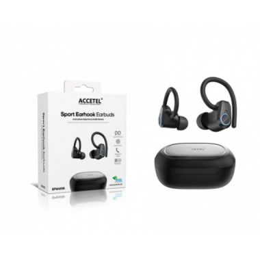 Auriculares Inal&aacute;mbricos Accetel EPW615B con Sujeci&oacute;n de Oreja para Deporte Negro