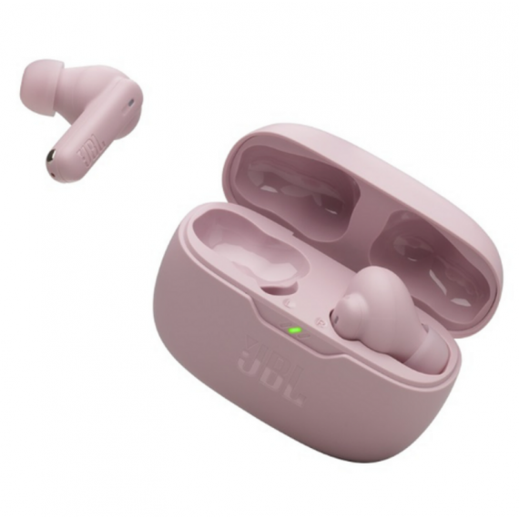 Auriculares Inalámbricos JBL Wave Beam con Bluetooth y Cancelación de Ruido (32h, Rosa)