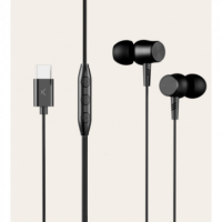 Auriculares KSIX con Cable Usb-c 120M Negro (BAU01N)