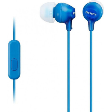 Auricular con Micr&oacute;fono Sony MDR-EX15AP Azul