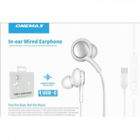 Auricular Onemax G5 Tipo C con Micrófono, Blanco