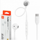 Auriculares In-Ear JBL Tune 305C USB-C con Micrófono, Blanco