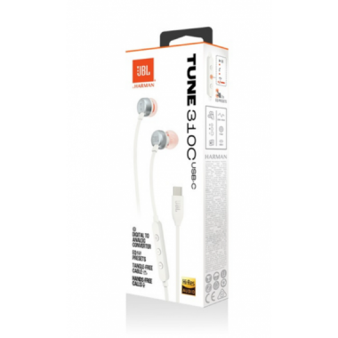 Auriculares JBL Tune 310C USB-C con Micr&oacute;fono, Blanco