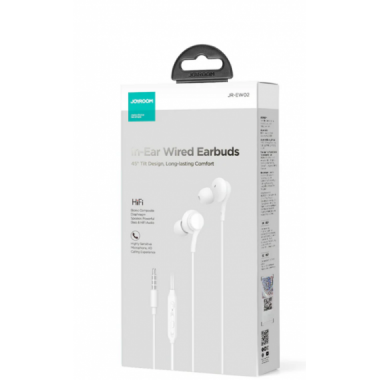 Auriculares con Cable Joyroom JR-EW02 Serie Wired, Blanco