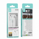 Auriculares Ikrea Hi-Res Stereo Intrauriculares con Conector Lightning para iPhone (WC9494) Blanco