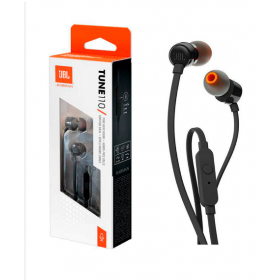 Auriculares JBL Tune 110 con Cable Negros