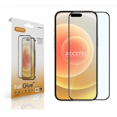 Protector de Cristal Templado 2D Full Glue Pro Accetel para M&oacute;viles Samsung, iPhone, Xiaomi, ZTE, Alcatel