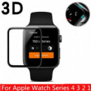 Protector de Cristal Templado Completo con Borde Negro para Apple Watch Serie 5 44MM