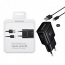 Cargador Rápido de Pared Samsung 15W con Puerto USB-A para USB-C (EP-TA20EBECGWW) Negro