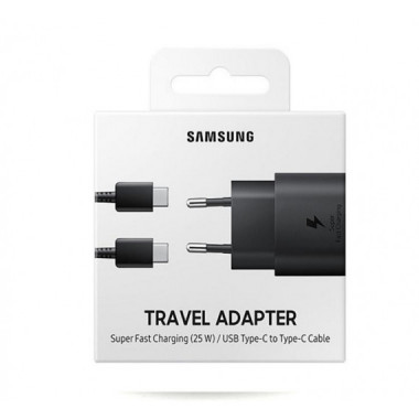 Cargador de Pared Samsung Super Fast Charge 2.0 USB-C 45W Negro (EP-TA845XBEGWW)