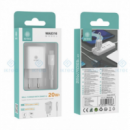 Cargador Rápido IKREA con Puerto USB-C y Cable Type-C a Type-C 20W Blanco WA0316