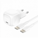 Cargador de Pared Belkin BOOSTCHARGE USB-C 20W con Cable USB-C (WCA009KQ1MWH)