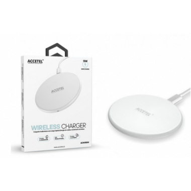 Cargador Inal&aacute;mbrico Accetel con Carga R&aacute;pida 15W Blanco ACW510W