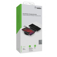 Cargador BELKIN Inalámbrico QI2 Boostcharge 10W+10W Doble para Dispositivos Apple Negro (WIZ002VFBK)