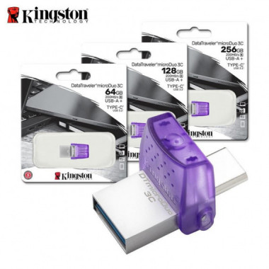 Pendrive Kingston DataTraveler microDuo 3C 256GB USB-A + USB-C 3.2
