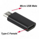Adaptador Compatible USB Tipo C Hembra a Micro USB Macho