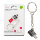 Adaptador USB-C Macho a Lector de Tarjetas MicroSD Hembra