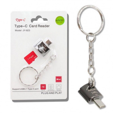 Adaptador USB-C Macho a Lector de Tarjetas MicroSD Hembra