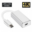 Adaptador USB-C a Mini DisplayPort Hembra (20cm)