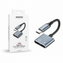 Adaptador Accetel USB-C a Doble USB-C AU257