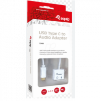 Adaptador de Audio EQUIP USB Tipo-c a Doble Jack 3.5MM (EQ133469)