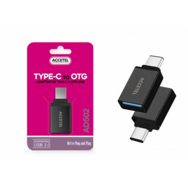 Adaptador ACCETEL OTG Tipo-C a USB 3.0 AD502