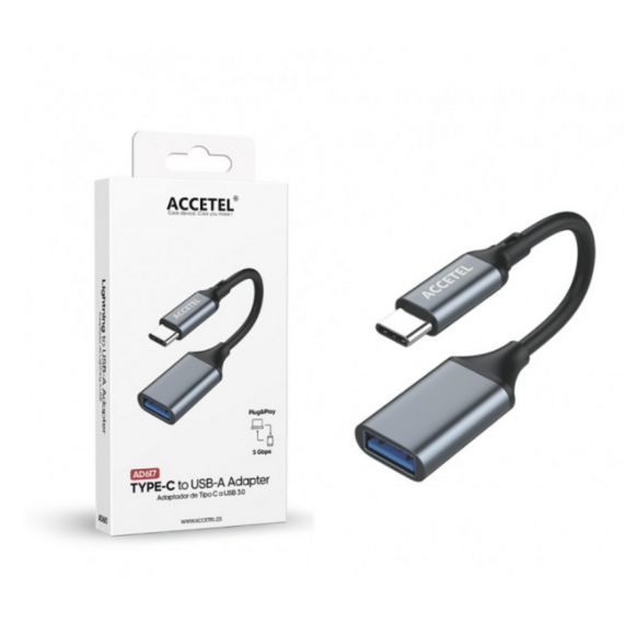 Cable Accetel OTG USB-C a USB 3.0 (AD617)