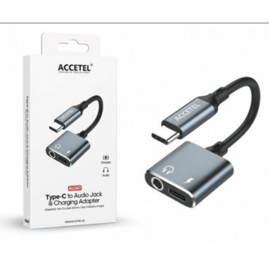 Adaptador de Audio Accetel USB-C a Jack 3.5mm AU247