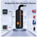 Transmisor y Receptor de Audio M1 con Bluetooth 2 en 1 para Auriculares, PC, TV y Altavoces de Coche