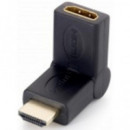 Adaptador HDMI Macho a HDMI Hembra Pivotante 45° Equip (Modelo 133276)
