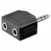 Adaptador Jack Macho 3.5mm a 2 Jack Hembra 3.5mm Konnoc