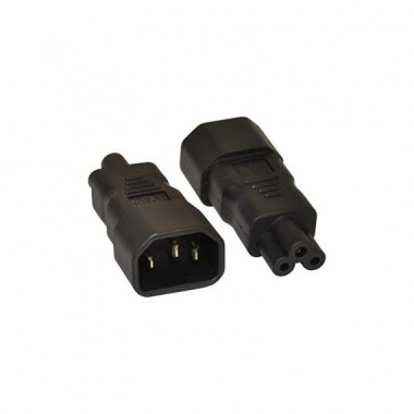 Adaptador A&eacute;reo IEC Tr&eacute;bol C5 Hembra a C14 Macho