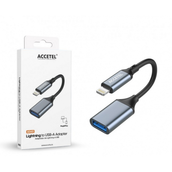 Cable OTG Accetel Lightning a USB 3.0 AD613