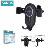 Soporte SANDA para Coche, Móvil, Rejilla de Ventilación (SD-3595) Negro