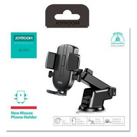 Soporte para Smartphone Joyroom JR-OK3 de 360° Negro para Coche