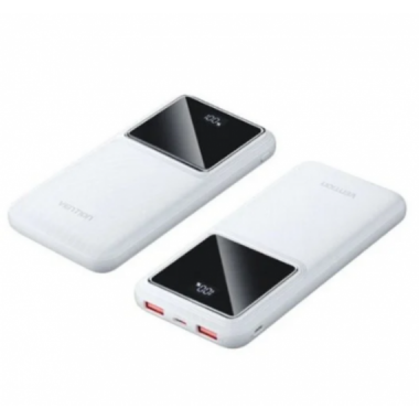 Power Bank Vention 10000mAh 22.5W con Pantalla LED Blanco FHKB0