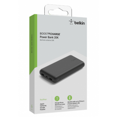 Powerbank Belkin BOOST CHARGE 20000 mAh USB-C/USB-A (Negro)