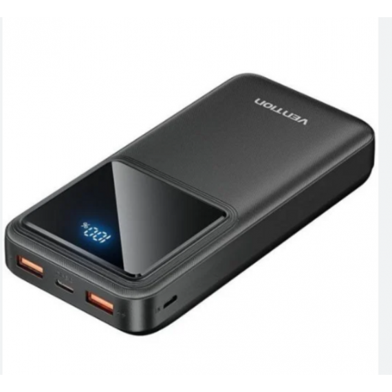 Power Bank Vention FHLB0 20000mAh 22.5W con Pantalla LED Negro
