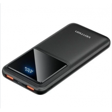 Power Bank Vention 10000mAh 22.5W con Pantalla LED FHKB0 Negro