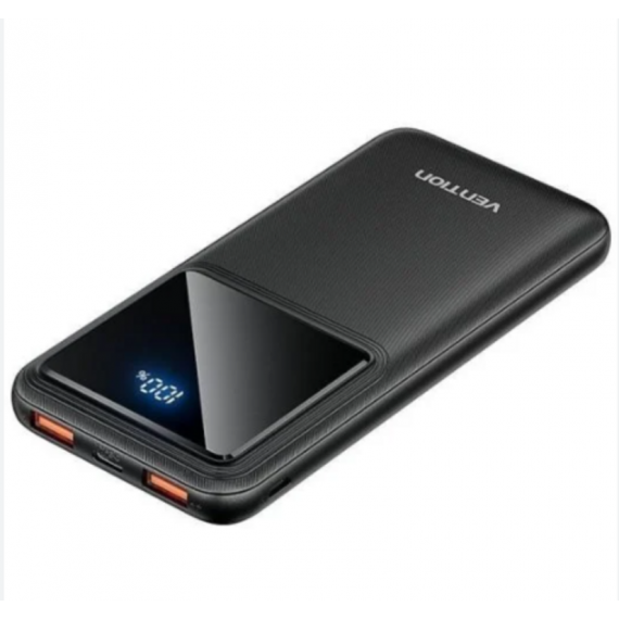 Power Bank Vention 10000mAh 22.5W con Pantalla LED FHKB0 Negro