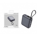 Power Bank Lekus Freevolt Nano 10000mAh 35W PD+QC3.0 con Display y Cable Incorporado USB-C Negro LKB100G