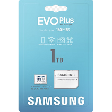 Tarjeta de Memoria microSDXC Samsung EVO Plus 1TB (con Adaptador SD)