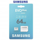 Tarjeta de Memoria Micro SD Samsung EVO Plus 64GB (UHS-I U3) con Adaptador SD